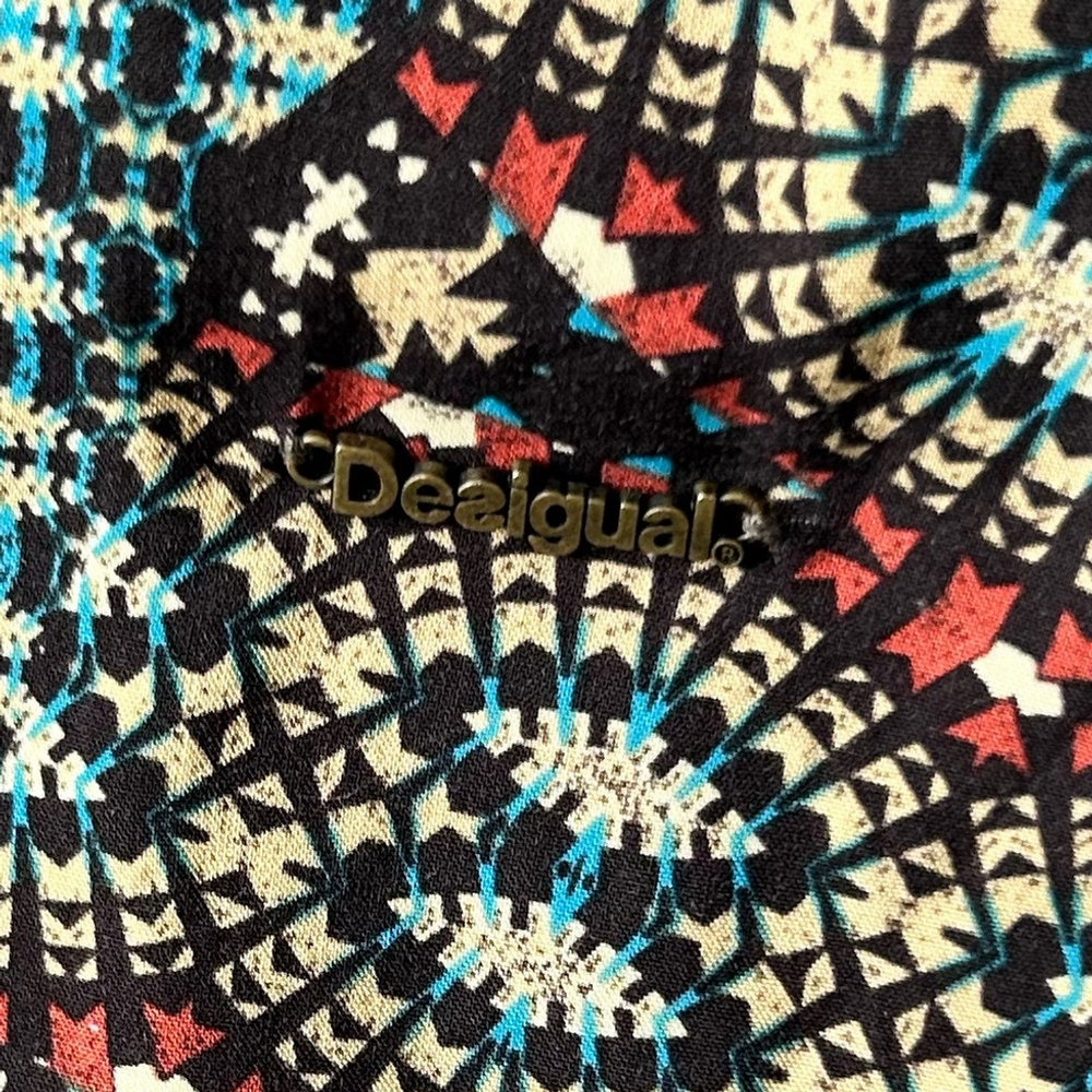 DESIGUAL Patterned loose fit blouse AZHAR SHIRT Aztec print - Picture 12 of 13